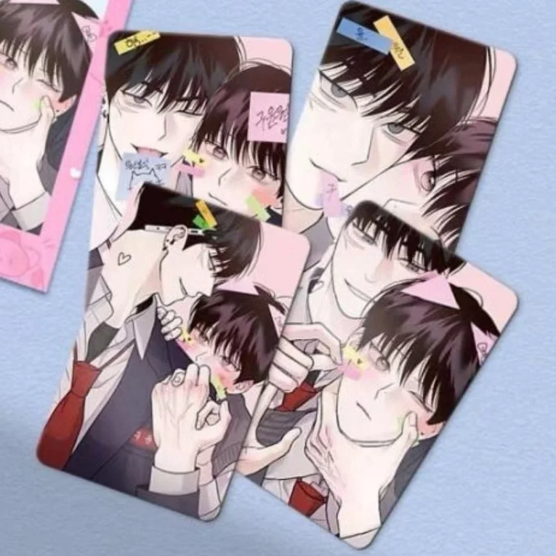 

4 шт./компл., корейская ломо-карта Manhwa Won Yaori, Koo Yunwon, персонажи манги, 3-дюймовые фотокарточки, подарок для косплея