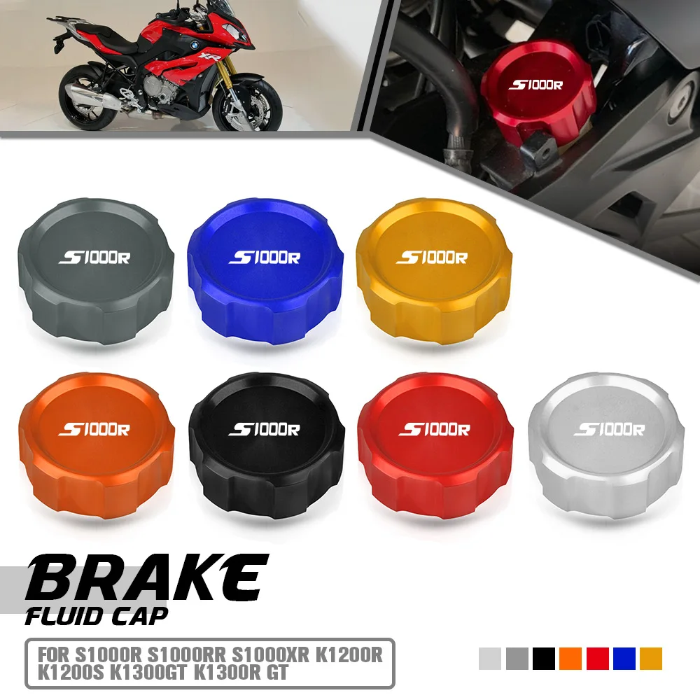 

Motorcycle Accessories For BMW S1000R S1000RR S1000XR K1200R K1200S K1300GT K1300R GT Rear Fuel Brake Reservoir Cap Oil Cover