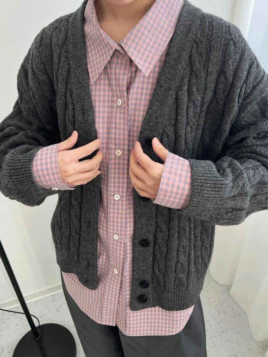 Spring V-ne Knitted Open Cardigan Women's Loose Retro Sle Embroidery Outerwear Top Spring East Gate Pattern Knitwear