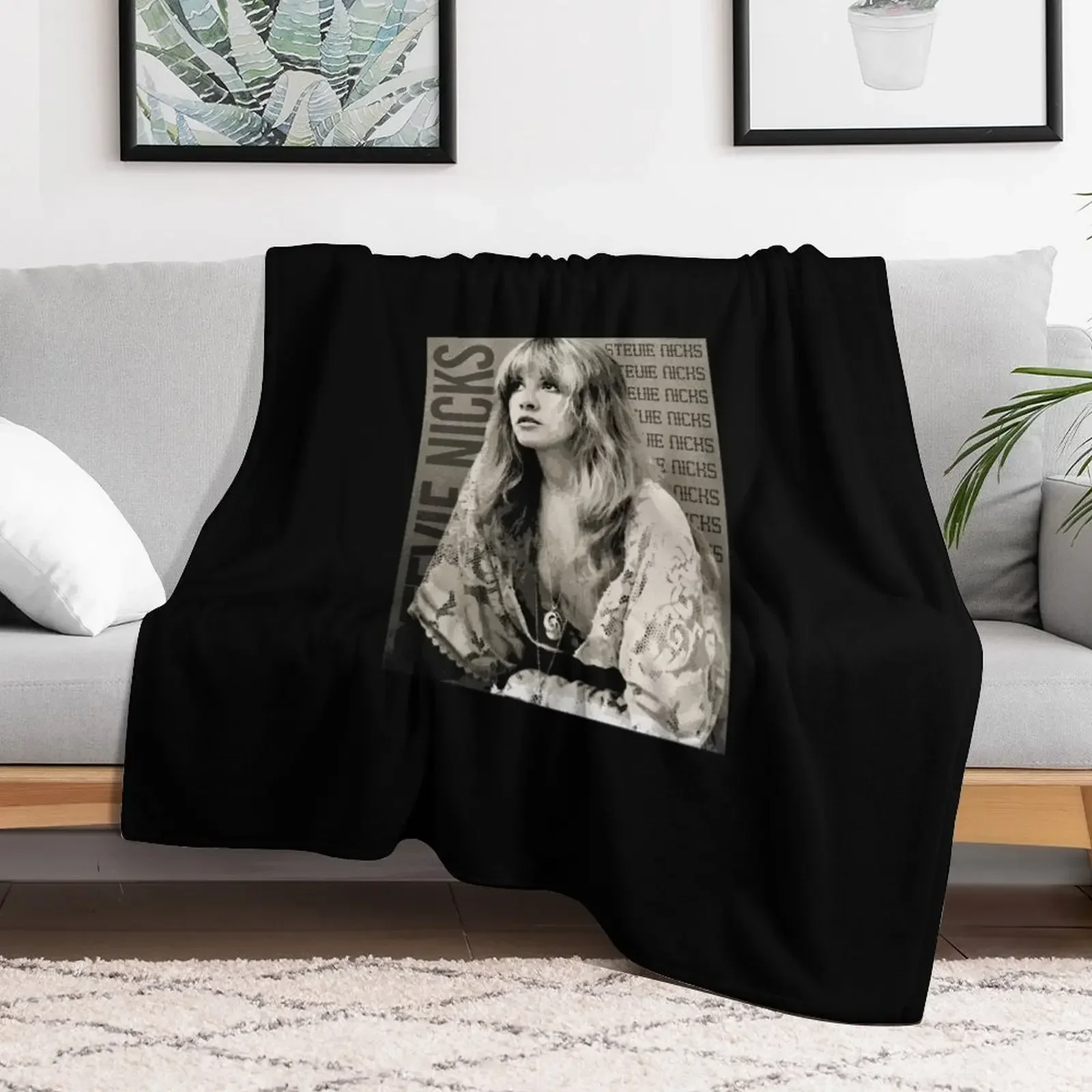 Stevie Nicks Musical Icon Throw Blanket valentine gift ideas Flannel Soft Big Blankets