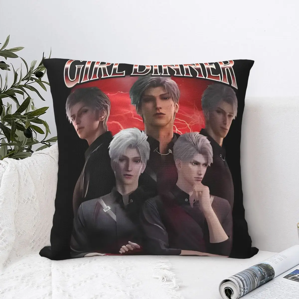 Sylus Love And Deepspace Anime Throw Pillow Cover Cushions for Sofa Funny Pillowcover Home Decor