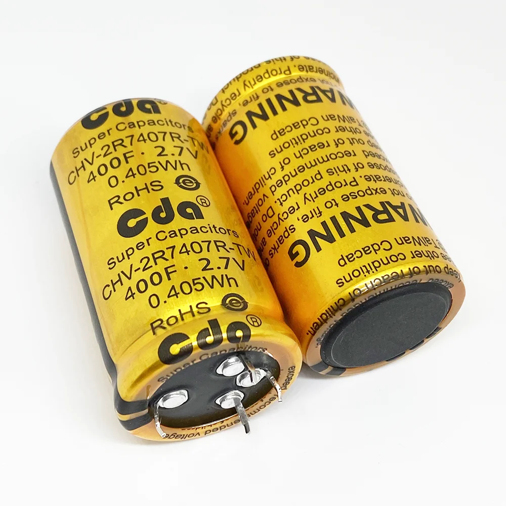 

CHV CDA Super Capacitors Farad Capacitor 2.7V 400F CHV-2R7407R-TW-S4 SuperCapacitors