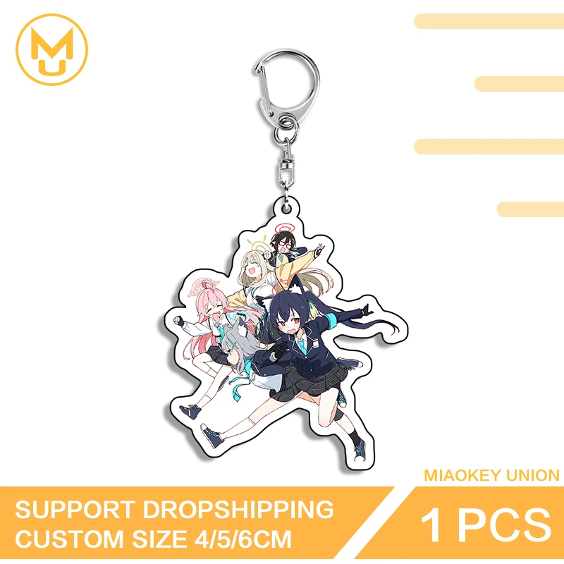 Takanashi Hoshino Okusora Ayane Keyring Blue Archive Hot Selling Multiple Keychains Novelty Popular Pendant Acrylic Jewelry