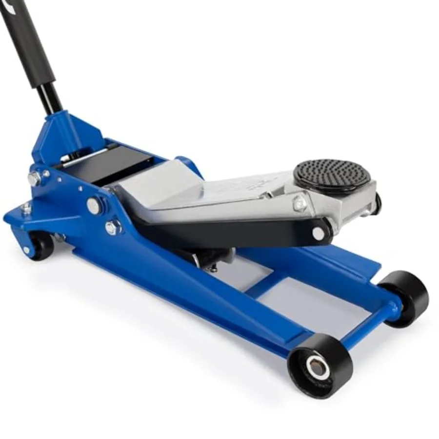 

Hydraulic Low Profile Service/Floor Jack with Dual Piston Quick Lift Pump 4 Ton 8 000 lb Ccity Blue