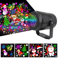 Xmas Light Projector With 16 Pattern Slide LED Projection Lamp For Xmas Party Projector Lights Party Decoration