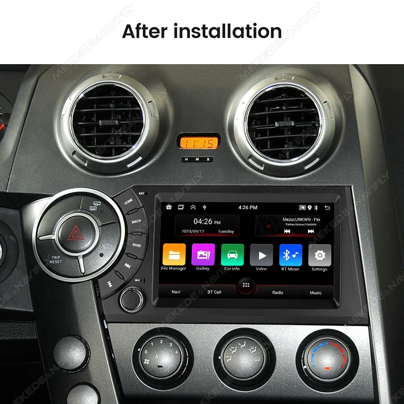 Navifly 7 inch IPS 2 Din Android Car Stereo Multimedia Video Player For SsangYong Kyron Actyon 2005-2011 GPS CarPlay Auto Radio