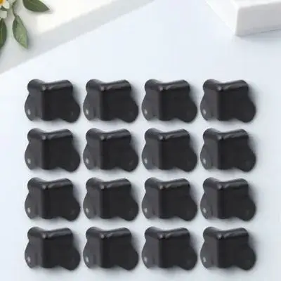 16Pcs Premium Black Iron Speaker Corner Protector Set Front Back Mounting Protection Corners for Stage Equipment Cabinets
