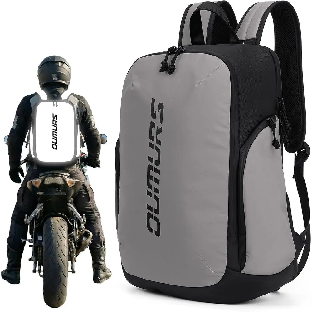 

1800D Water-Resistant Reflective Cloth Laptop Backpack for Travel, Cycling, Work, Hiking, and Gym Use