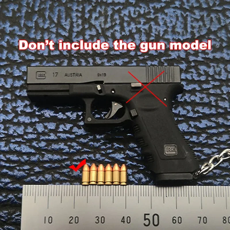 Imagem -02 - Modelo em Miniatura 1:3 Glock G17 Bala Liga Mini Brinquedo Arma Modelo Acessórios