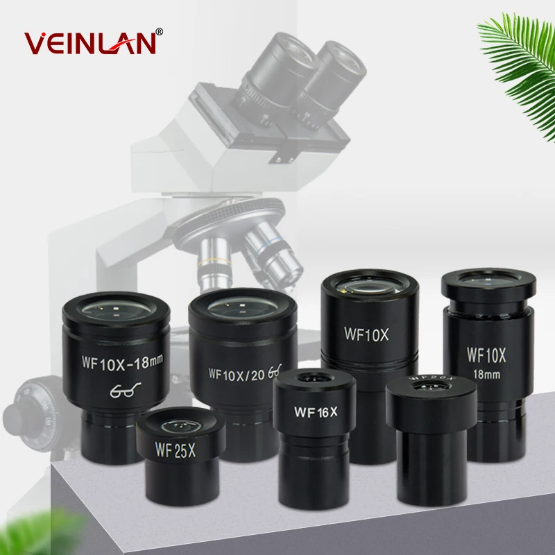 

Biological Microscope Eyepiece, School Science Education Medical Optical Microscope Eyepiece Wf5X Wf10X Wf15X Wf16X Wf20X Wf25, Installation Size 23.2mm