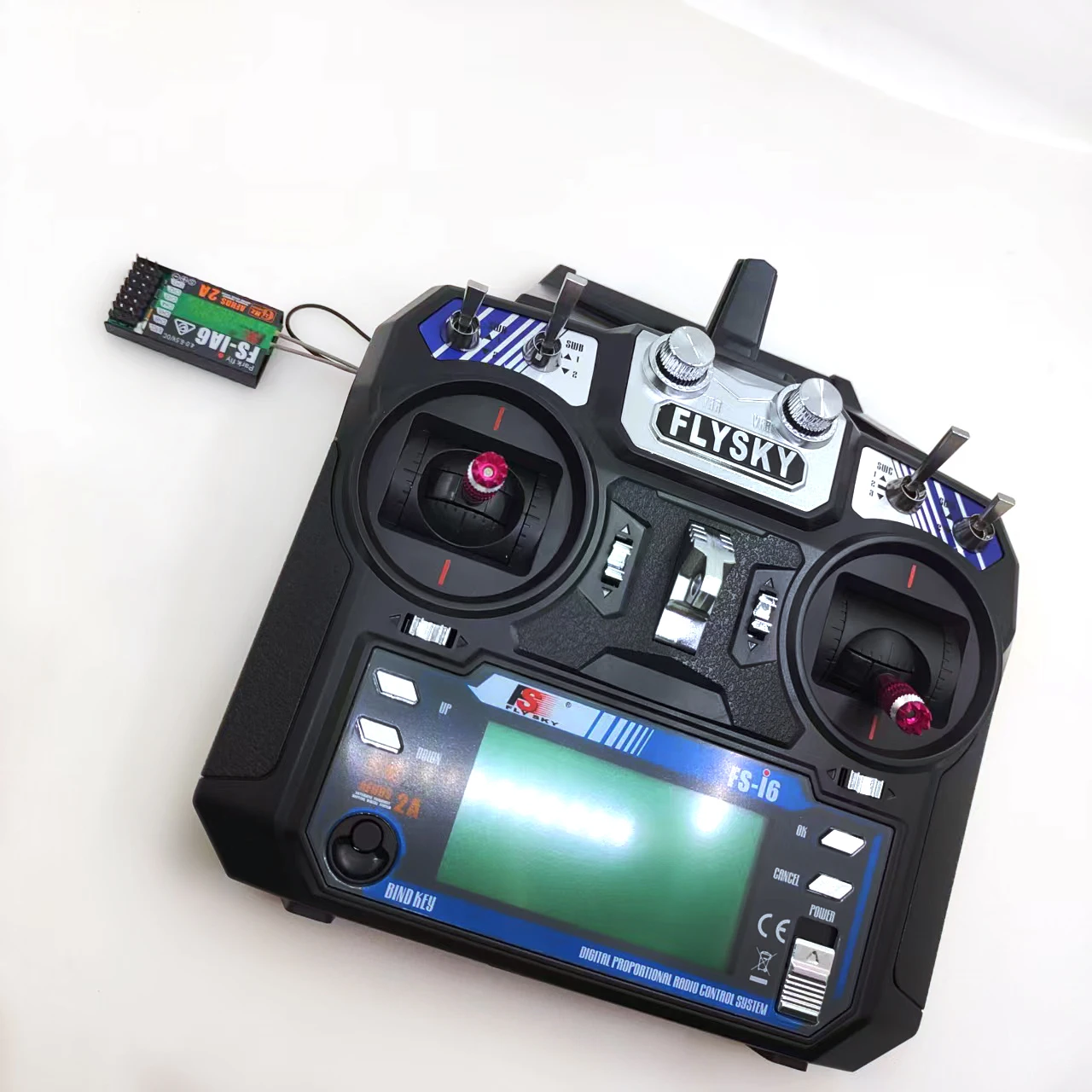 FLYSKY FS-I6 Original 6 Channel 2.4GHz Remote Controller Rc Transmitter With Receiver For Rc Boat Helicopter Parts