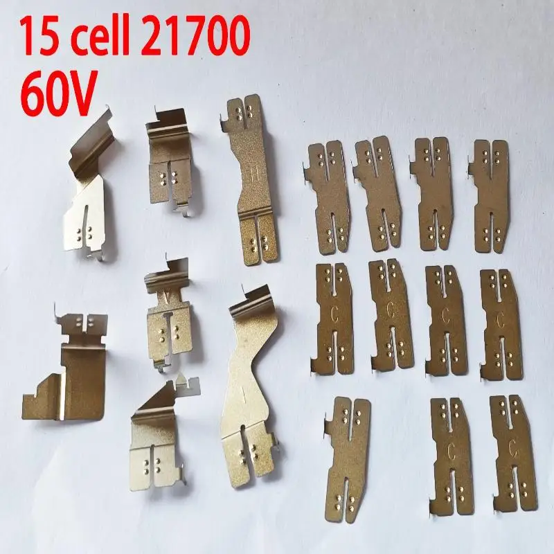 1Set 15×21700 Lithium Battery Case Holder With BMS PCBA & Nickel Connector Plate For DeWalt FlexVolt 20V 60V Li-ion Battery