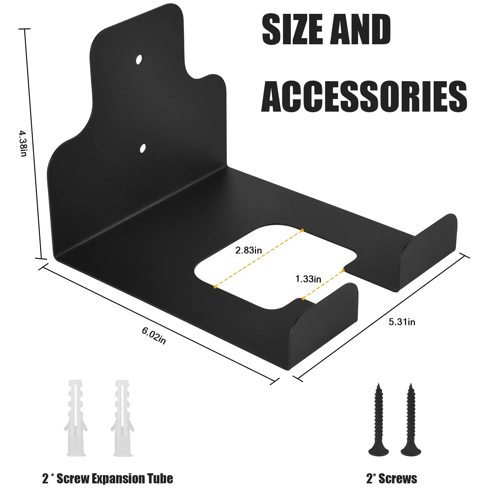 Iron Wall Mounted Garage Organizer, Rust-Resistant Matte Finish, Multi-Purpose Hook Rack, Space-Saving Design