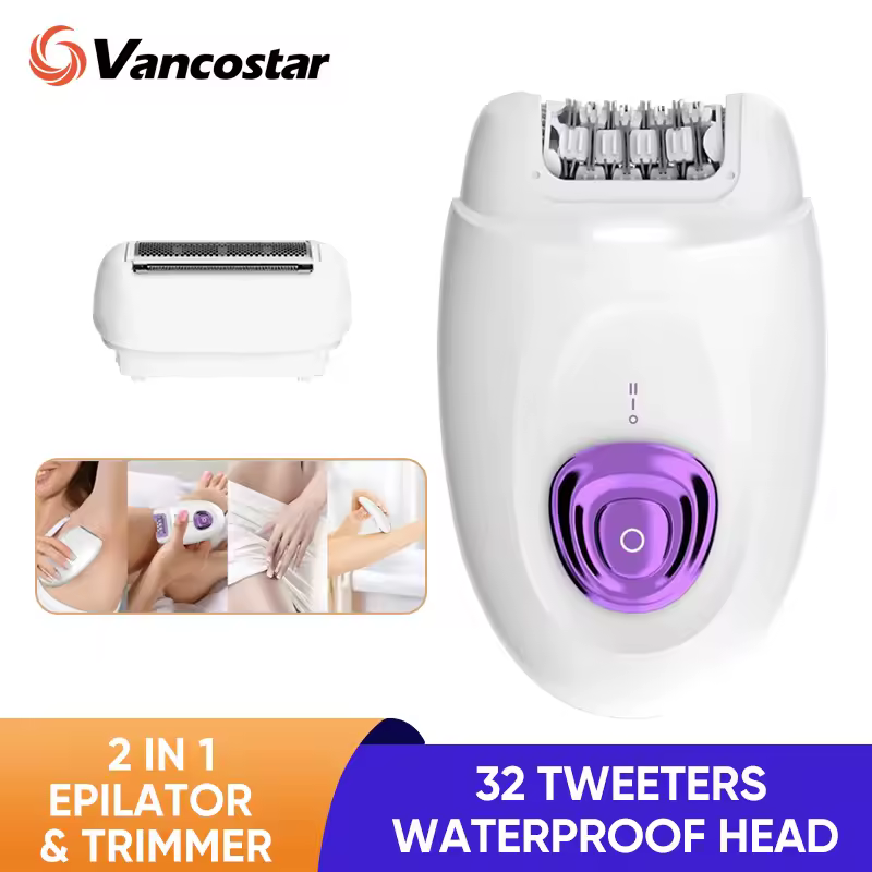 충전식 2 in 1 제모기 및 전기 면도기