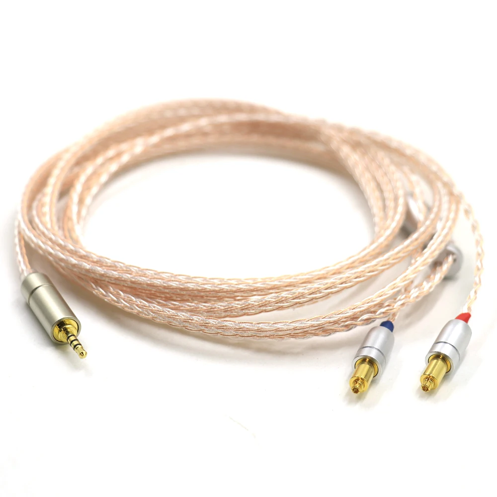 Haldane 16Cores UPOCC Single Crystal Copper Silver Mixed Headphone Upgrade Replace Cable for SRH1440 SRH1540 SRH1840 Cord