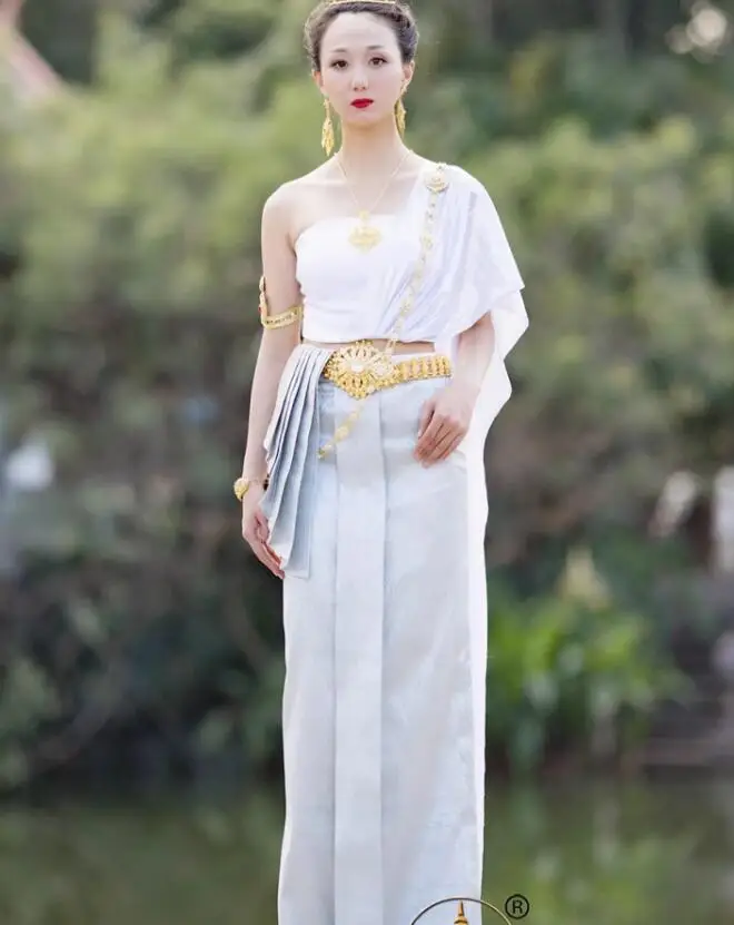 

Thai Clothing Women's Suit Dai Ethnic Water Splashing Festival Slimming Work Welcome Suit