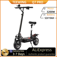 Teewing Q7 pro  52V 3200W Dual Motor Electric Scooter 60km/h Maxi Speed High Performance Lithium Battery Hydraulic Disc Brakes