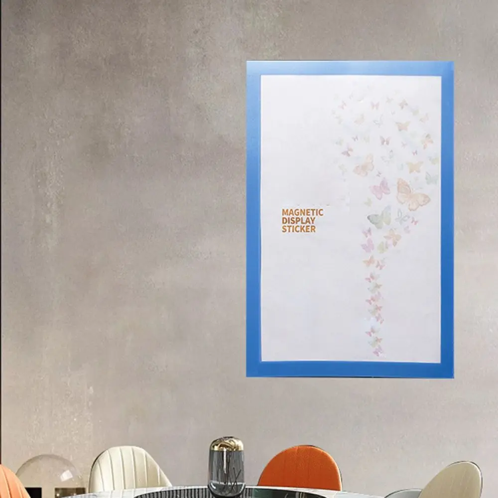 A3 A4 إطار الصورة المغناطيسي لوحة عرض مغناطيسية ذاتية اللصق إطارات صور ناعمة وثيقة قماش اللوحة نافذة المتجر