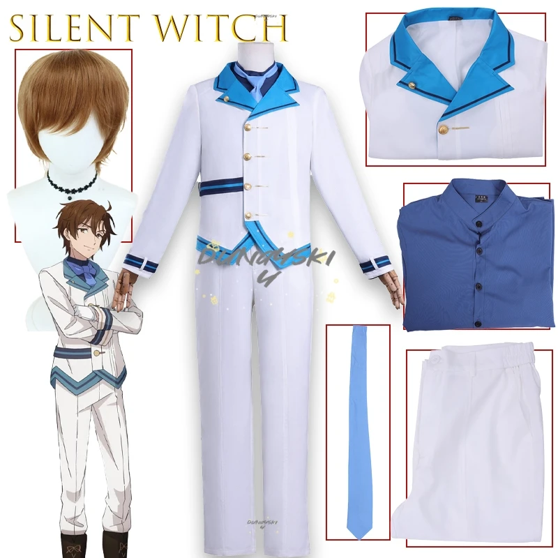 Silent Witch Elliott Howard School Anime uniforme Cosplay disfraz abrigo camisa pantalones fiesta de Halloween
