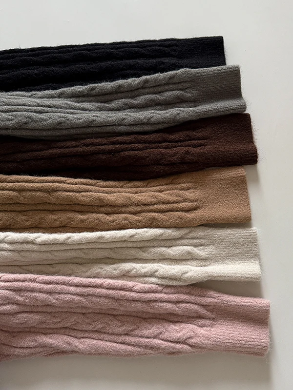 سترة محبوكة مزدوجة السحاب بلون نقي للنساء دافئة Sli الكورية Sle الخريف الشتاء وصول جديد تنوعا الوقوف طوق