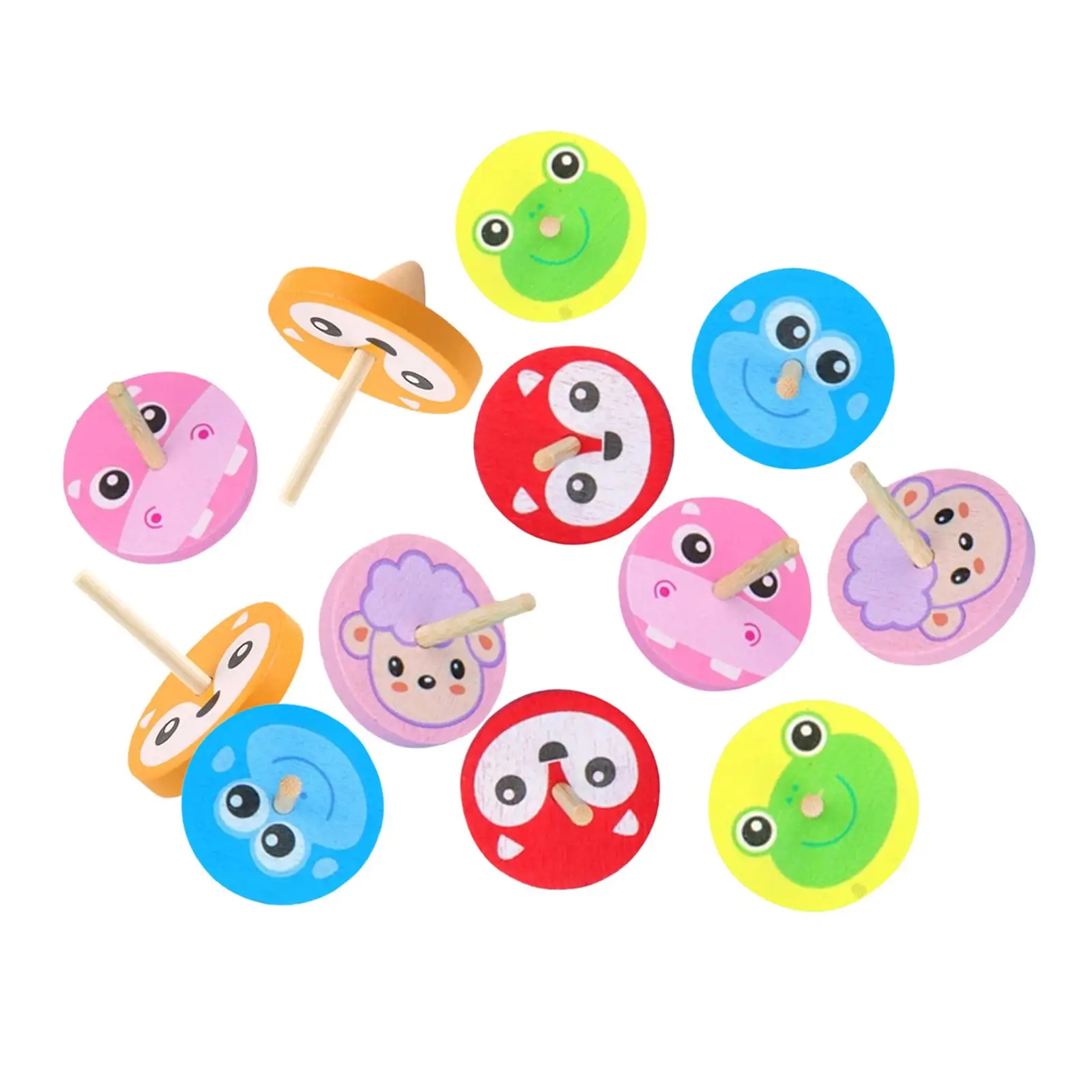 Wooden Gyro Toy Hands Eye Cooperation Developmental for Boys Toddlers Girls Gifts