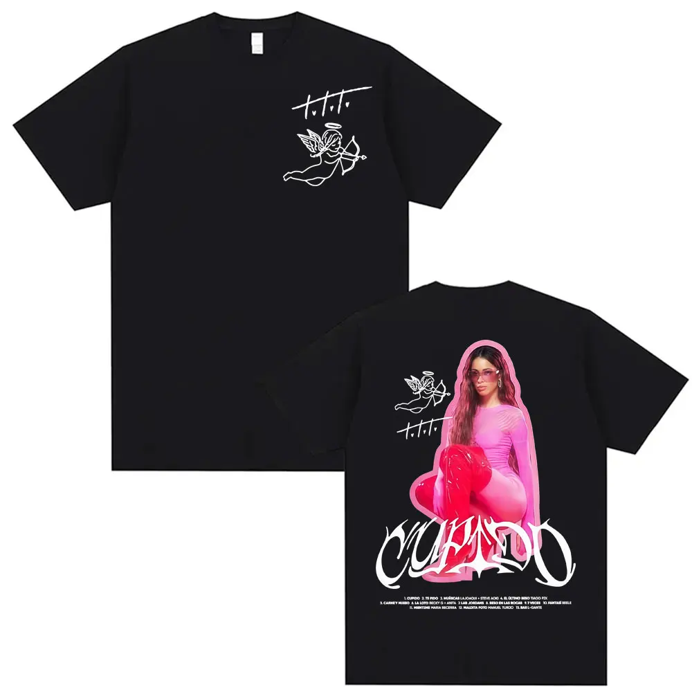

Singer Tini Stoessel Cupido Album Graphic T-shirts Men Women Clothing Fashion Gothic Oversized T Shirt Tops 100% Cotton T Shirts