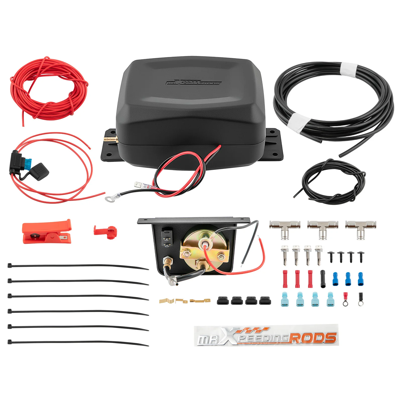 Universal  Air Spring Leveling Suspension Kit ft for MOST 1/2, 3/4 AND 1 TON PICKUPS AND VANS