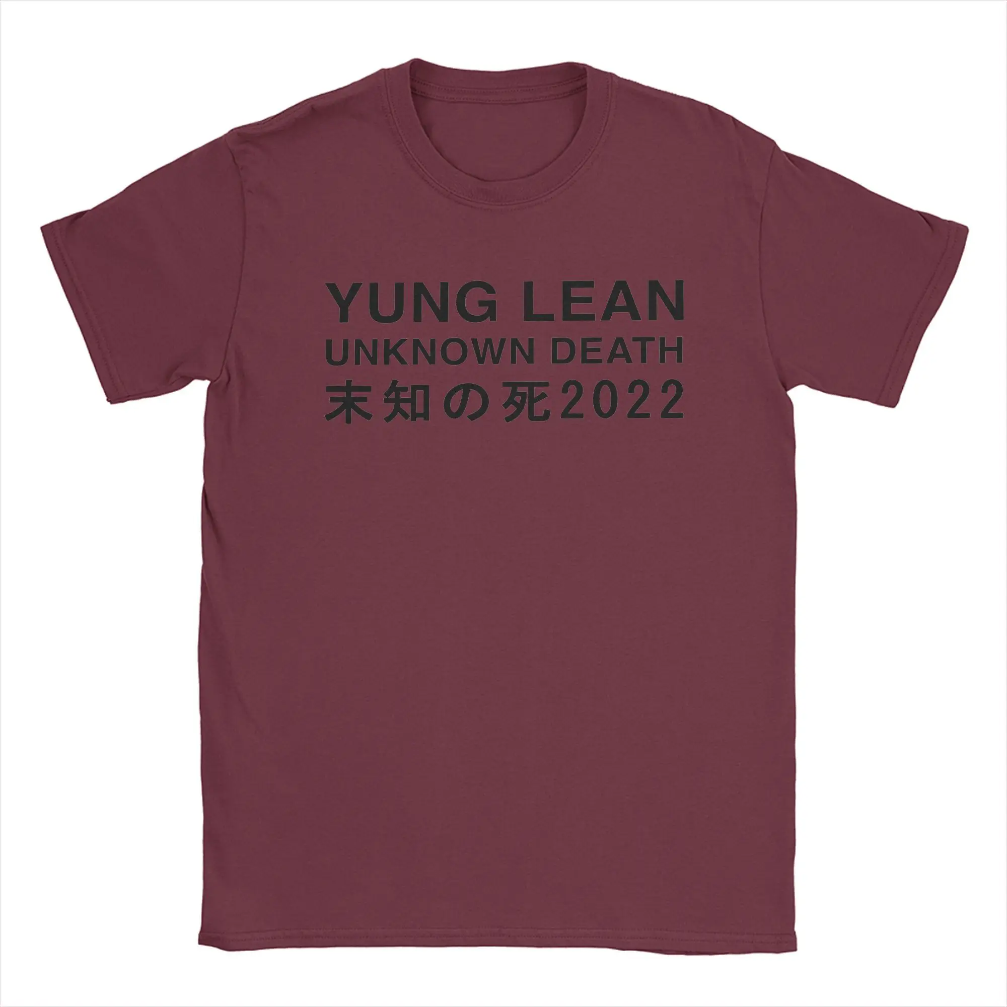 Casual Yung Lean Merch Unknown Death 2002 T-Shirt Men Round Neck 