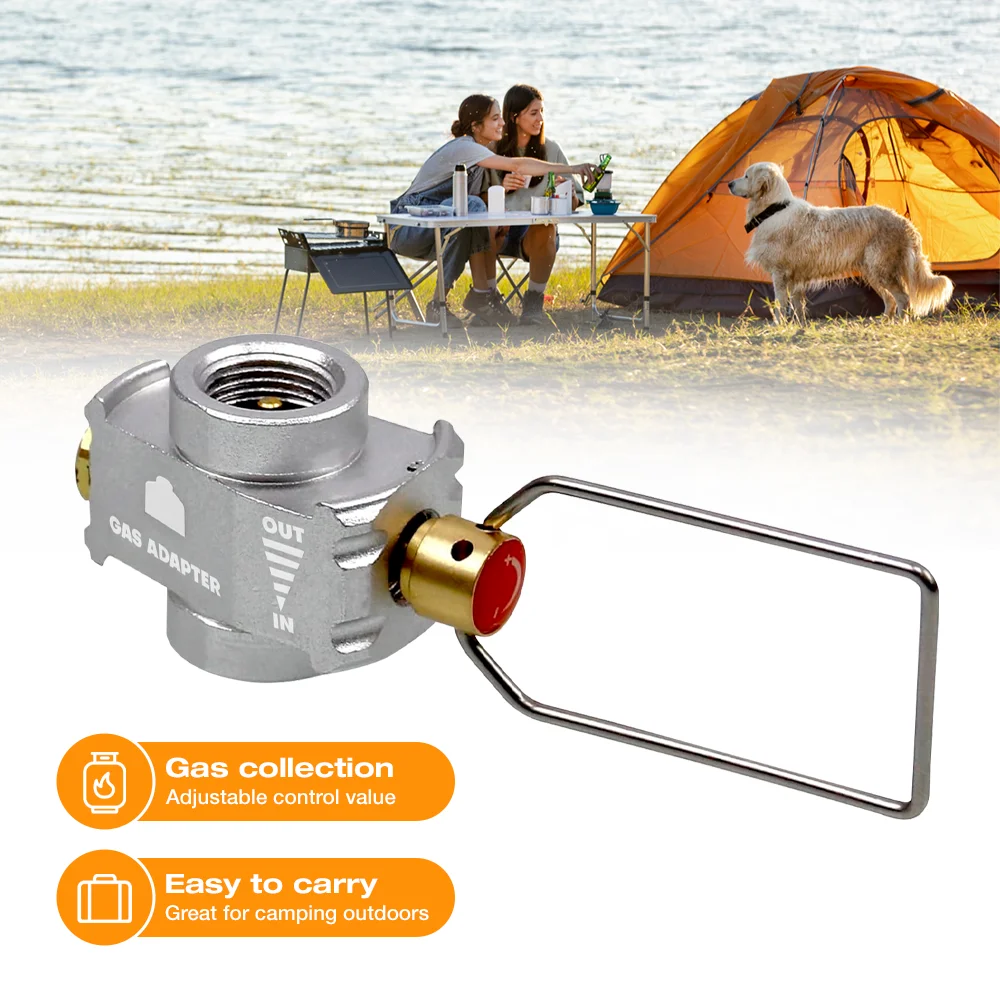 1 Stück Transfergerät Gaskartuschen-Nachfülladapter, tragbarer Gassparer für den Außenbereich, Belüftungsfunktion, für Outdoor-Aktivitäten und auch für alltägliche Notfälle und Autoreisen geeignet – Detail 6