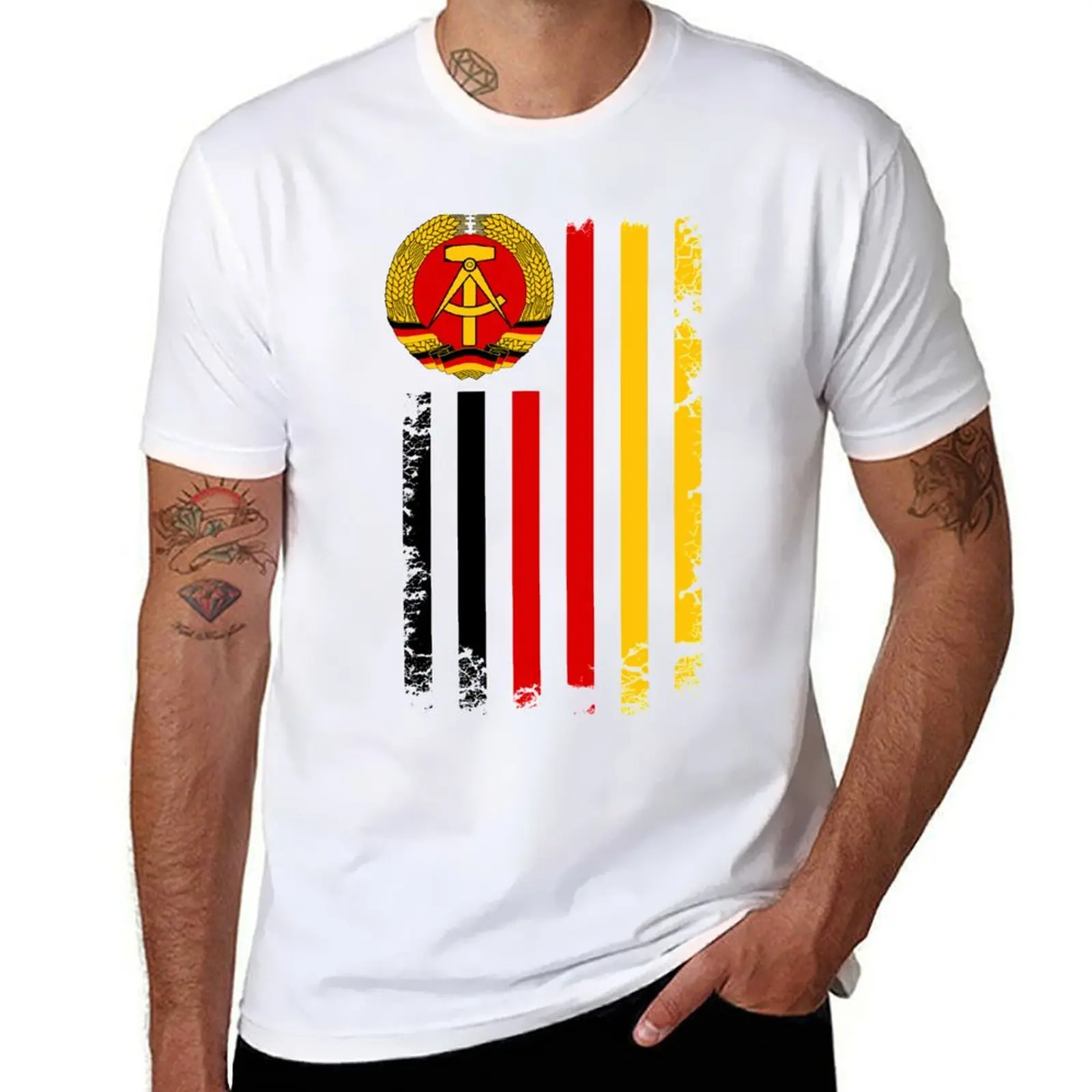 

for luxury shirt flag t cotton t T-Shirt shirt shirts GDR t man cotton man funny man