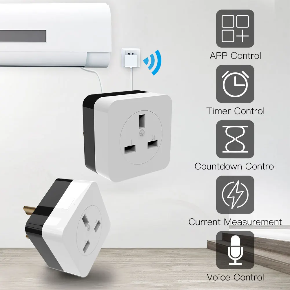 WiFi Smart 16A Air Conditioner Companion Wall Plug APP Control/ Timer Control/ Countdown Control