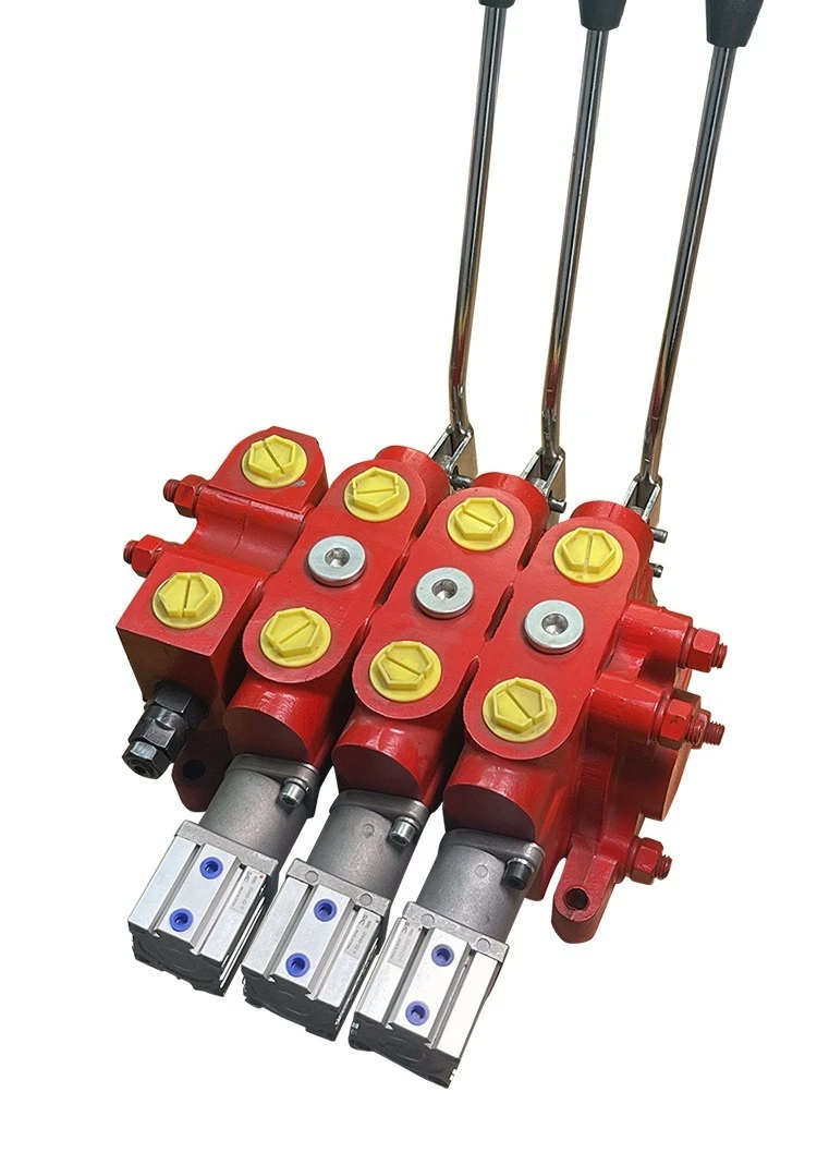 DL20-3way  Air-controlled Multi-way Reversing Valve Forklift Sanitation Truck Manual Integrated Hydraulic Distributor Large Flow