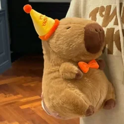 Capybara Plush Doll Cute Capibara Anime Fluffty Toy Kawaii Plushie Happy Birthday Doll Gift for Girl Friend Soft Stuffed Animals