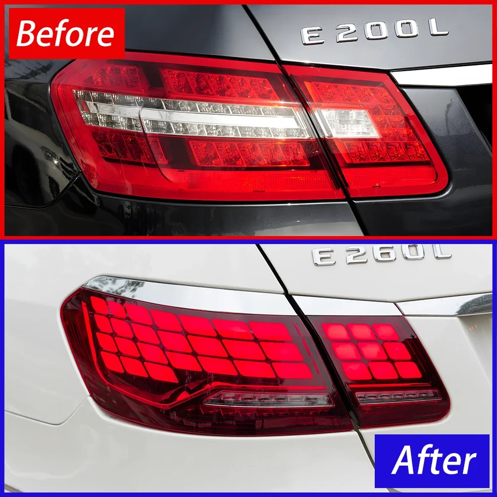 Auto Rear Back Lamps Assembly For Benz W212 2010-2015 Upgrade LED Dynamic Turn Signal Car Tail lights Plug and Play Accessories