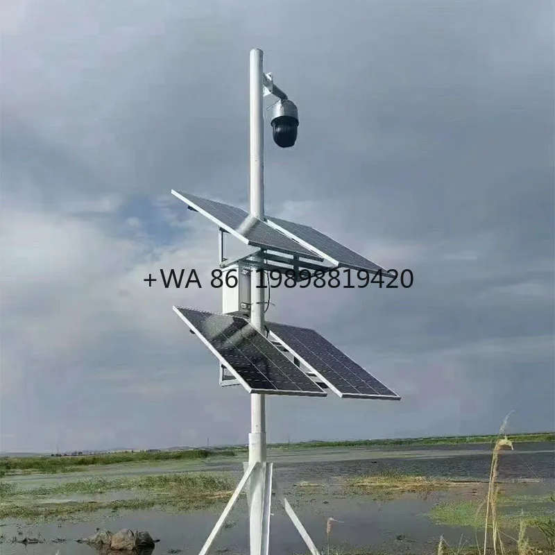 2880wh 12v 400w Solar Panel Kit Lithium Ion Battery MPPT Controller Off-Grid for Powering PTZ  Initial Set Cost Included