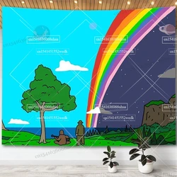 The Big Lez Show Meme Tapestry Wall Hanging Kawaii Sassy The Sasquatch Tapestrys Aesthetic Room Decoration Dorm Party Backdrops