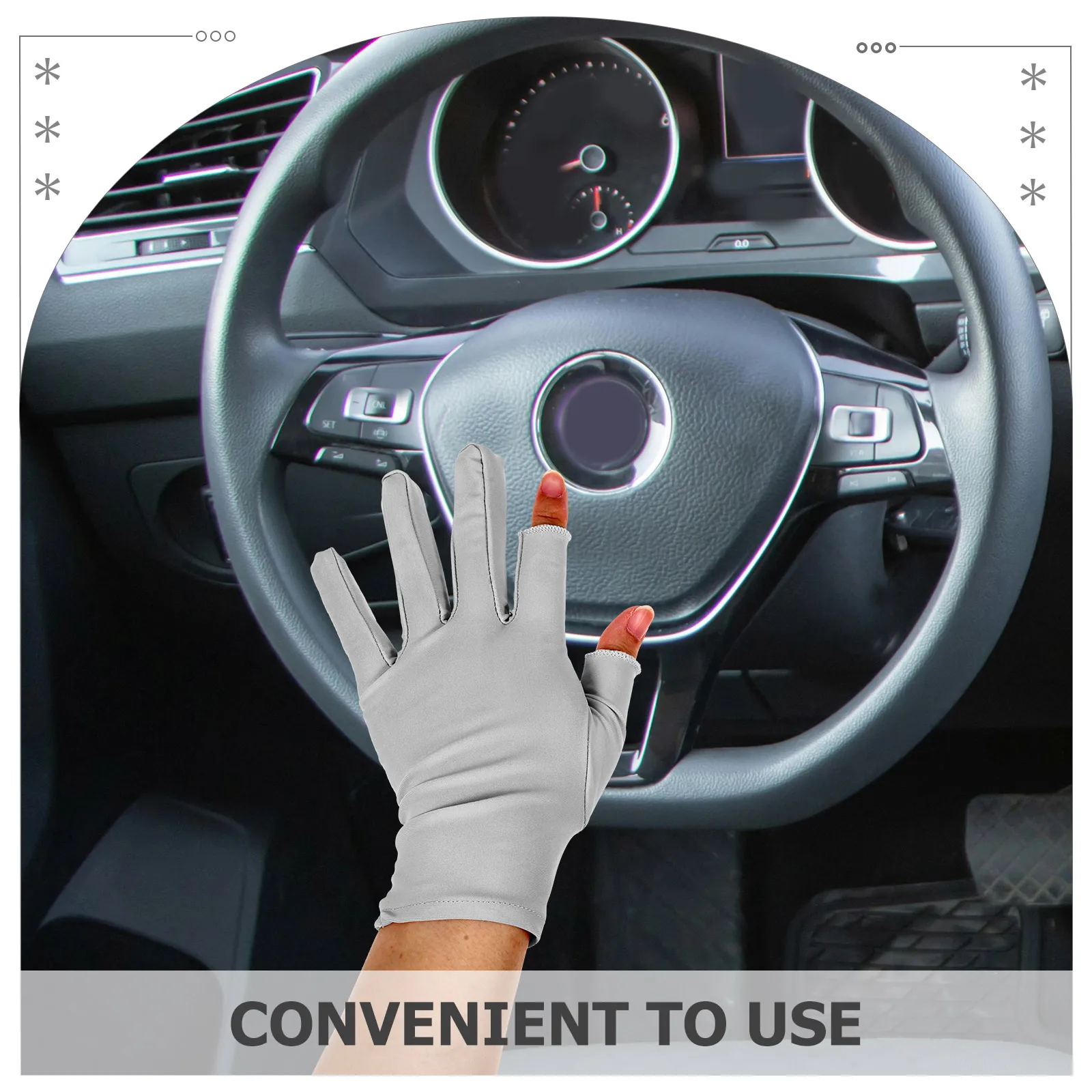 

Sun Protection Driving Gloves Full Women Seamless Half-finger Summer Riding Woman Mittens Bike Manicure Miss