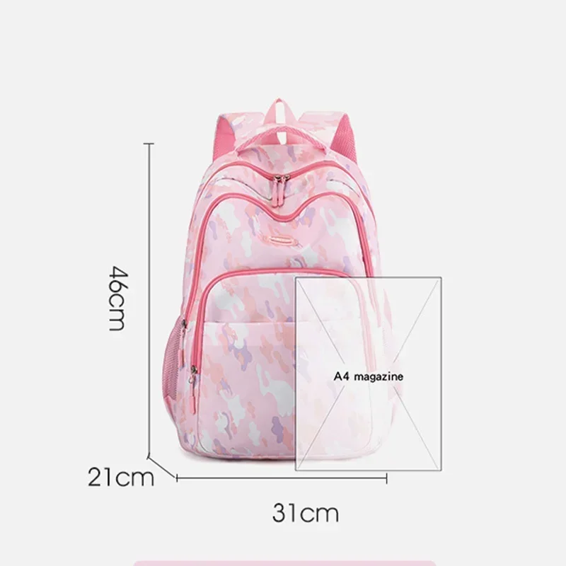 Disney Lilo Stitch Women Student Large Capacity School Bags for Girls Teenager Multi-pocket Schoolbag Rucksack Laptop Backpack