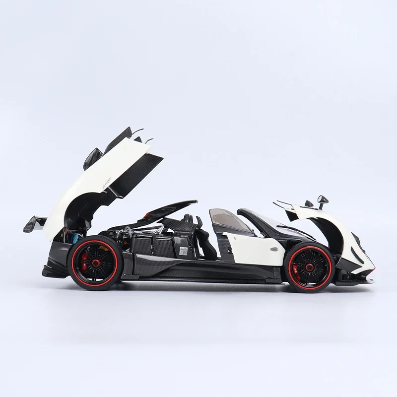 1:18 Pagani Cinque zonda Zonda โลหะผสมการบีบอัดเพลาจําลองขนาดเล็ก,ตกแต่งสําหรับผู้ใหญ่,ของเล่นเด็ก,ของขวัญเด็ก