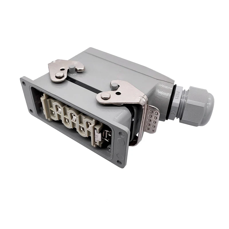 Heavy Duty Connectors HDC-HSB-006-1/2/3/4 F/M 6pin Screw connection 35A Industrial rectangular Connector plug