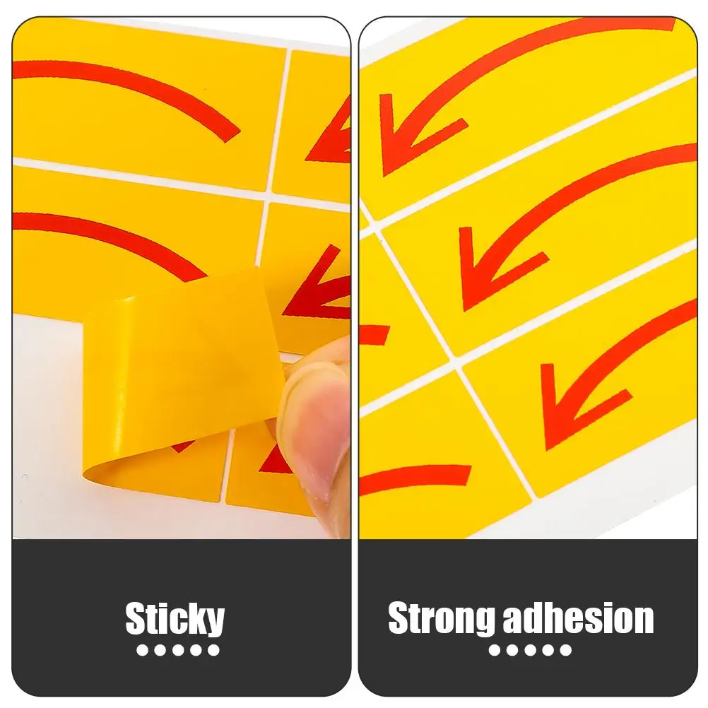 20 Pcs Arrow Stickers Direction Indication Safe Instructions Logo Removable PVC Adhesive Decals Signs Decor Plates Boards