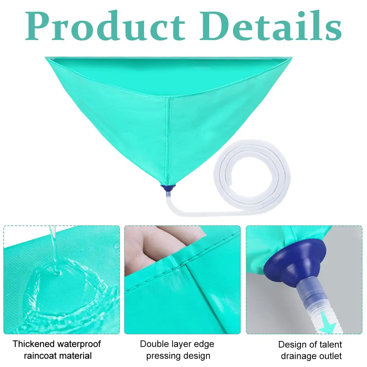 AC Service Wash Bag Cover Waterproof Wall Mounted Split Air Conditioning Kit with 6.6ft Water Pipe Air Conditioning Tools
