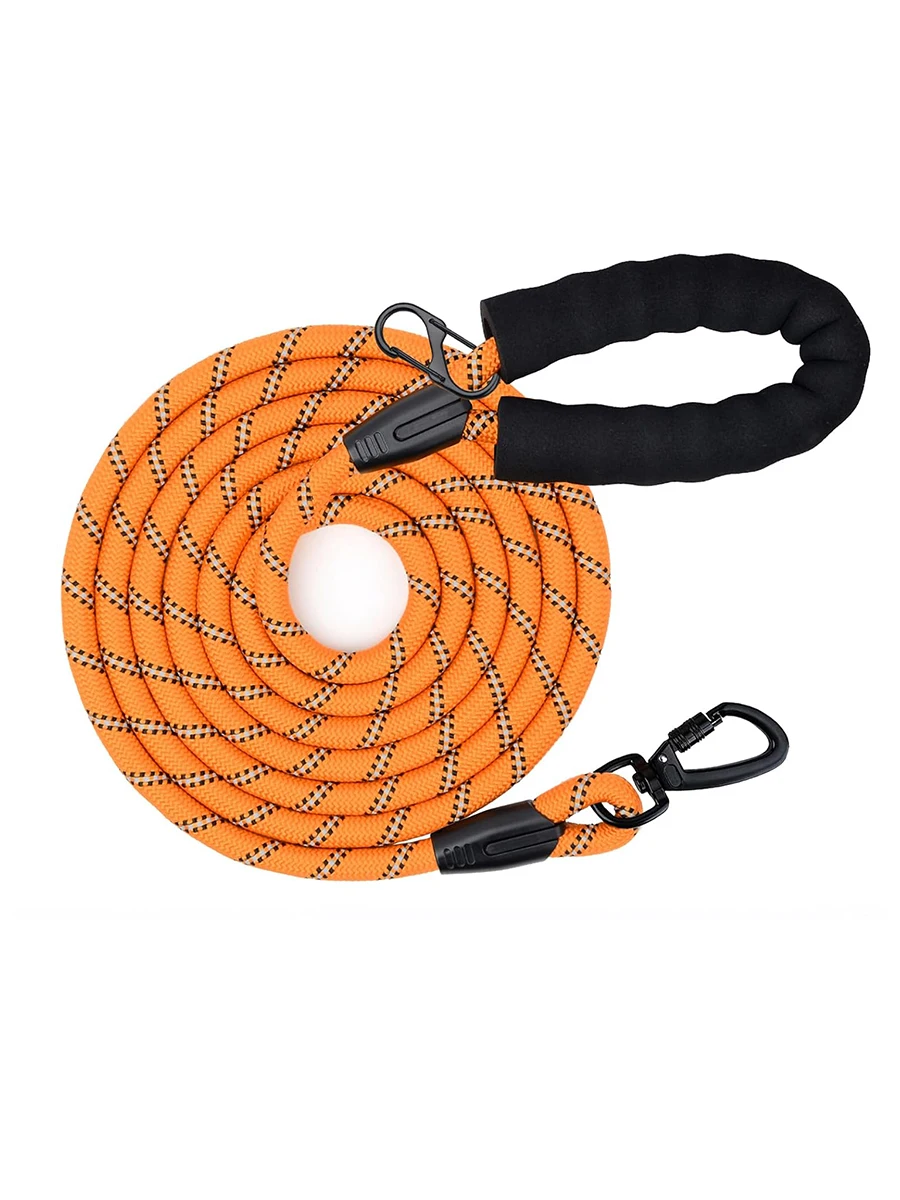 Long Dog Training Lead With Padded Handle For Walking And Training_voghion.com
