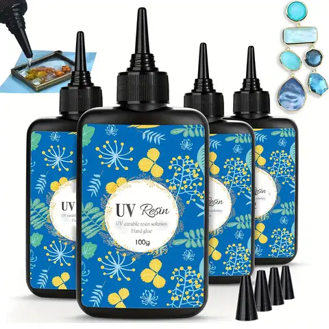 Multiple Quick Drying Colorless Transparent UV Resin Adhesive Ultraviolet Liquid UV Curing Ideal Craft DIY Jewelry Making Tools