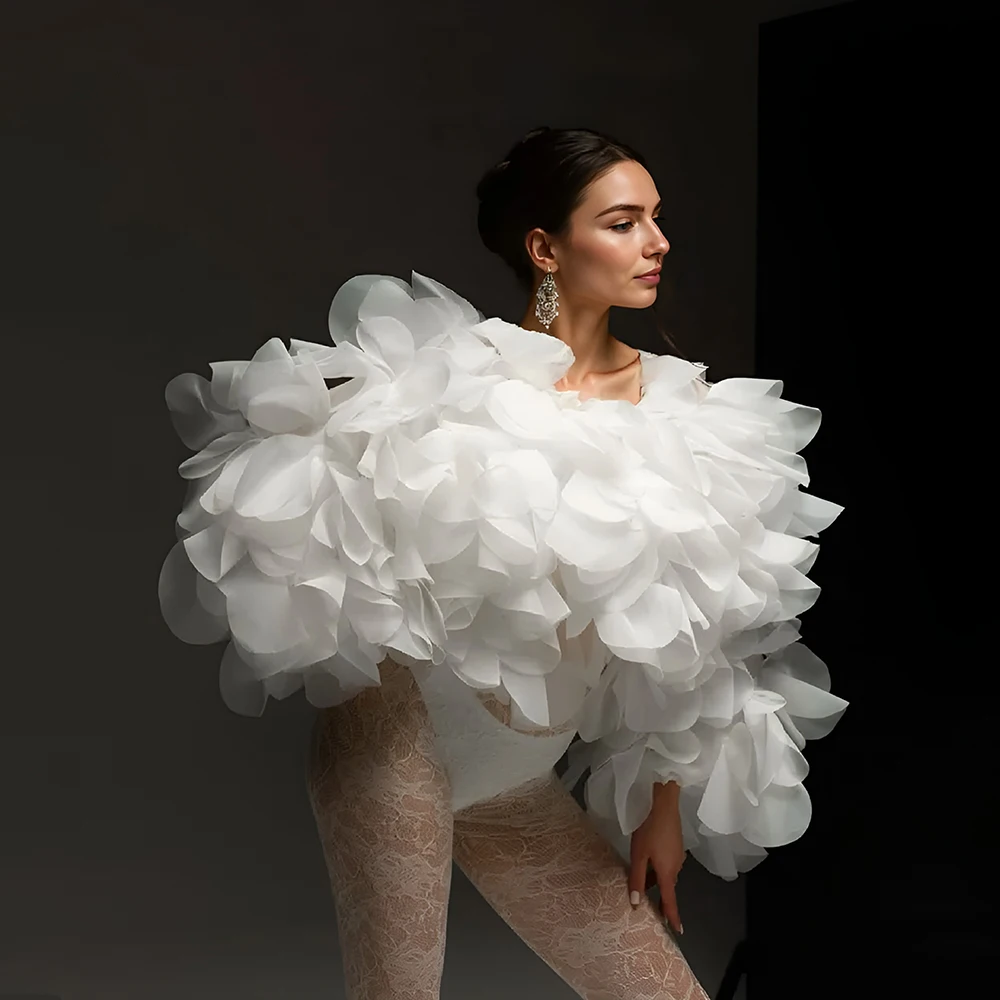 White Organza Jacket Photography and Maternity Dresses for Photo Shoot Pregnancy Photoshoot Outfit Baby Belly Shooting Dress