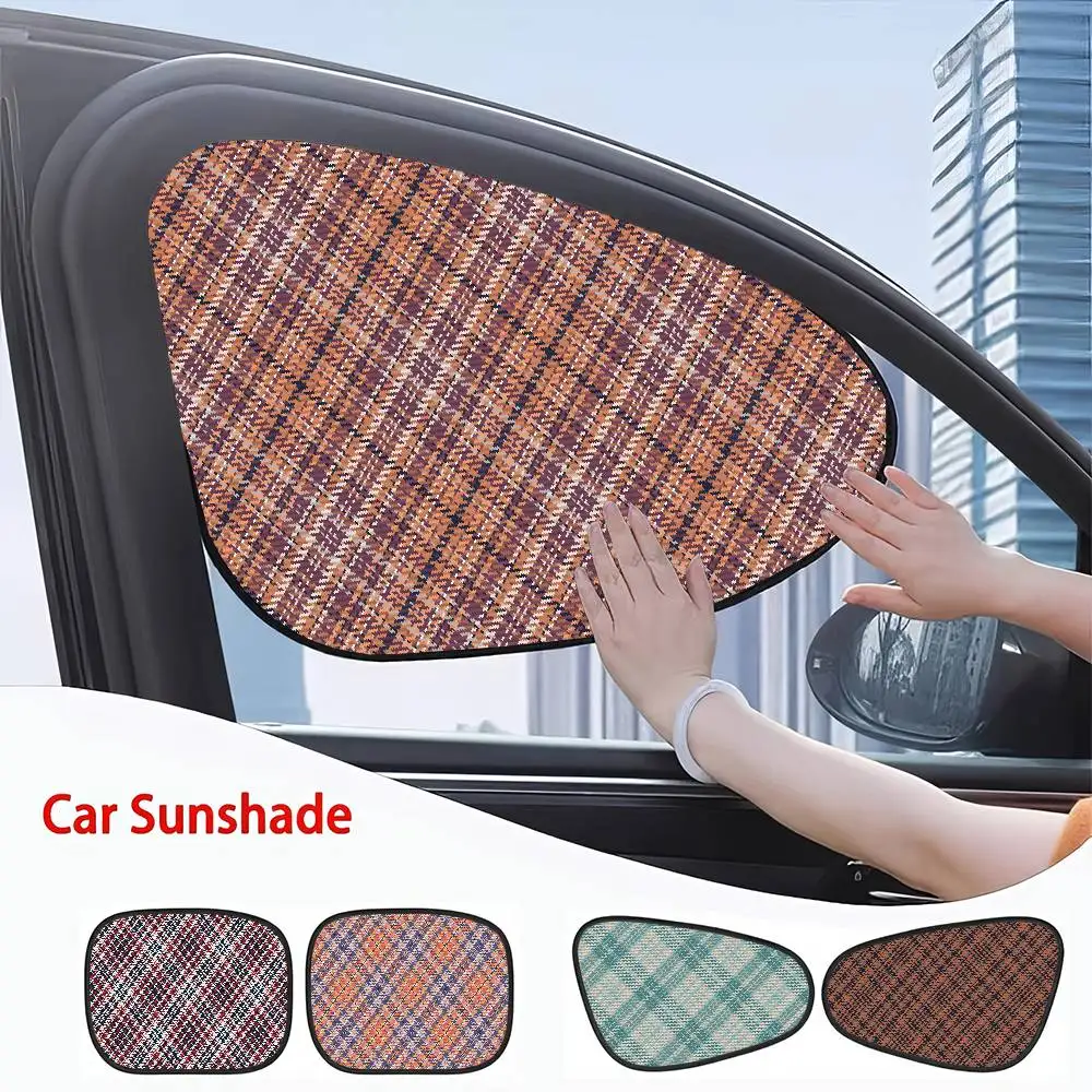 

Tartan Print Cartoon Universal Car Windshield Sunshade - Folding Reflector, Insulation, Window Cover