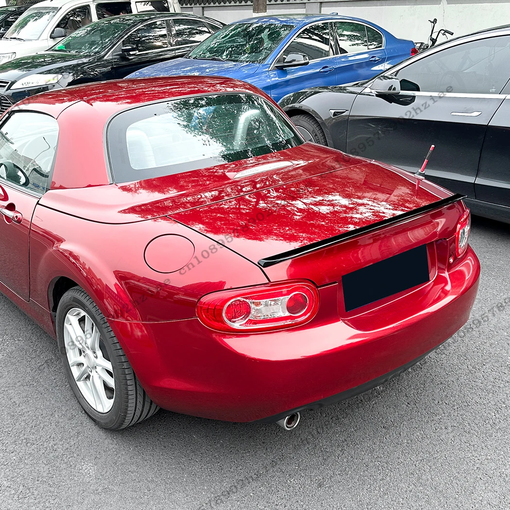 Car Rear Trunk Roof Spoiler Wings Lip For Mazda MX-5 Miata NC 2009-2015 ABS Rear Trunk Air Splitter Diffuser Tuning Accessories