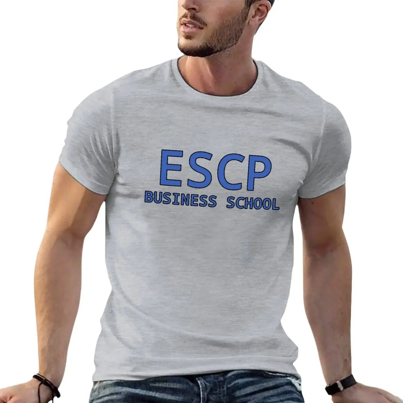 Text of ESCP business? school, ESCP? present? or gife for boy and girl, ESCP?-EU?ROPE text,ESCP? classic T-shirt? design T-Shirt