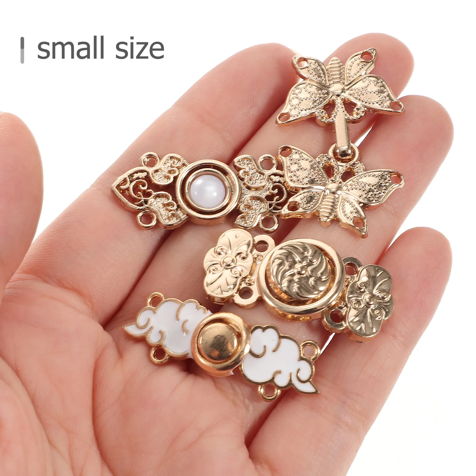 8Pcs Elegant Jean Waist Buttons Premium Alloy Pants Waist Buckles for Loose Jeans Tightening Dress Adjusting Clips Formal Casual