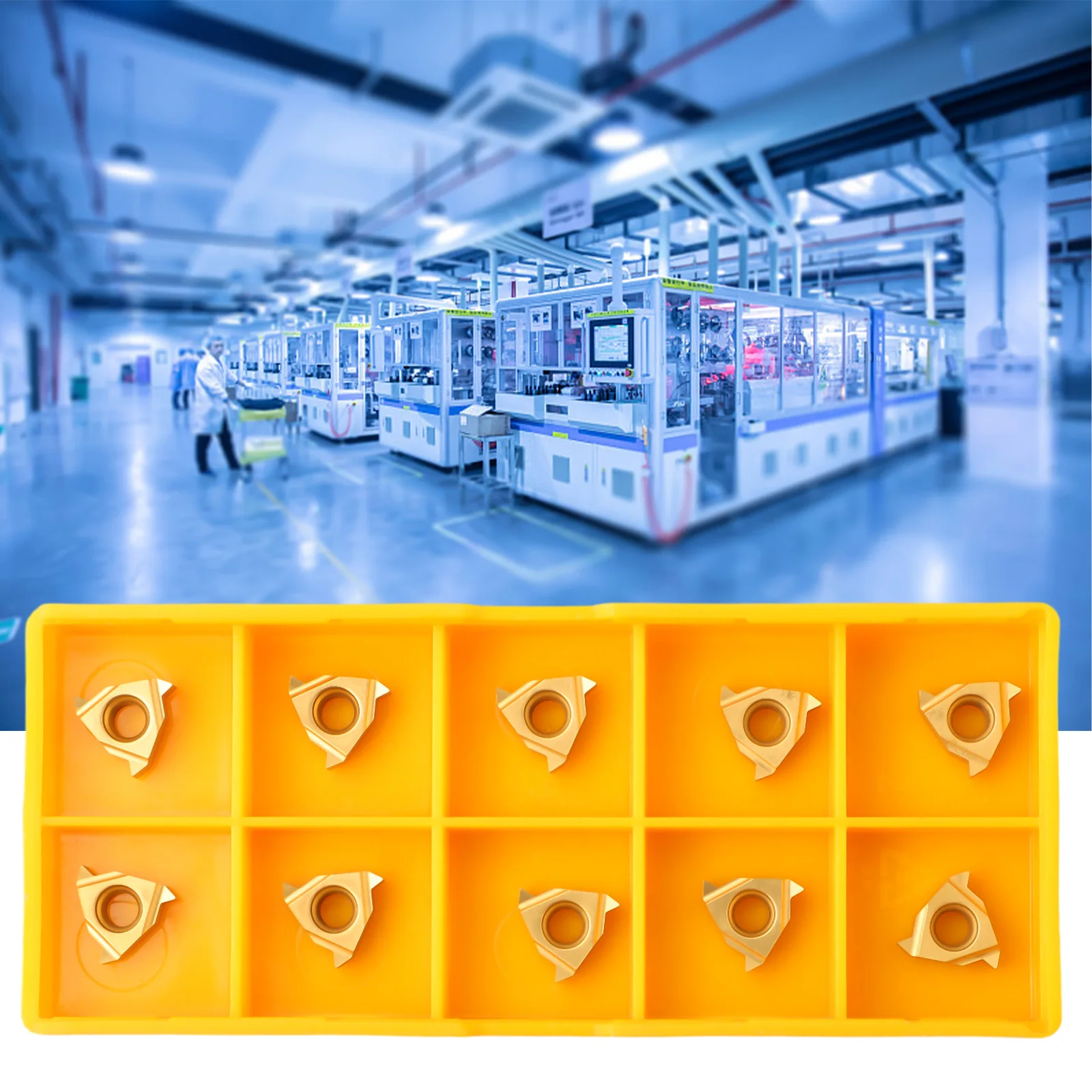 10CS 11ER A60 BP010 Carbide Inserts for Thread Turning Tool Boring Bar Blade Designed for Longevity and Performance